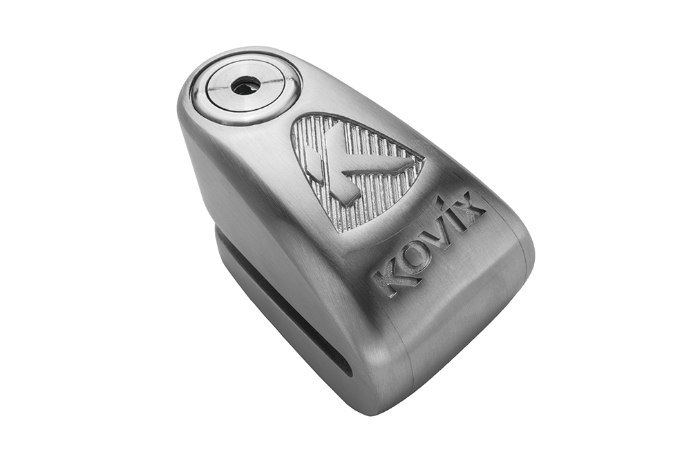 Kovix Candado de disco con alarma KAL10-SS (10 mm.) - Color acero inoxidable
